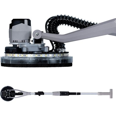 Ponceuse murale 400W – Moteur sans balais – Système d'extraction compatible – Poignée ergonomique antidérapante – Pour béton armé – Werku