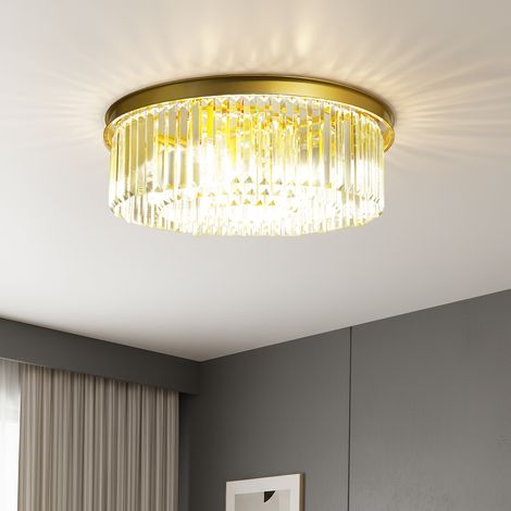 Lustre rond moderne en cristal de 12 W, luminaire LED en cristal à encastrer, 110-220 V (1/5)