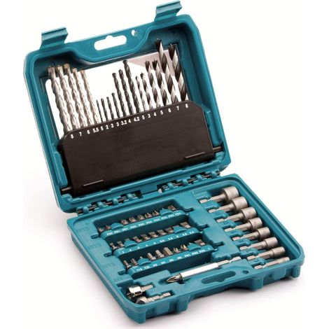 Makita E-11829 60 Piece PRO Drill Bit Set Masonry HSS Drill Nut Driver Socket (1/5)