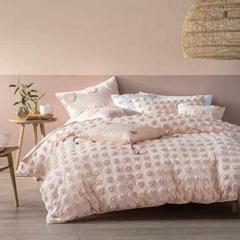 Linge De Maison Haze Housse De Couette, Peach, Roi (1/4)