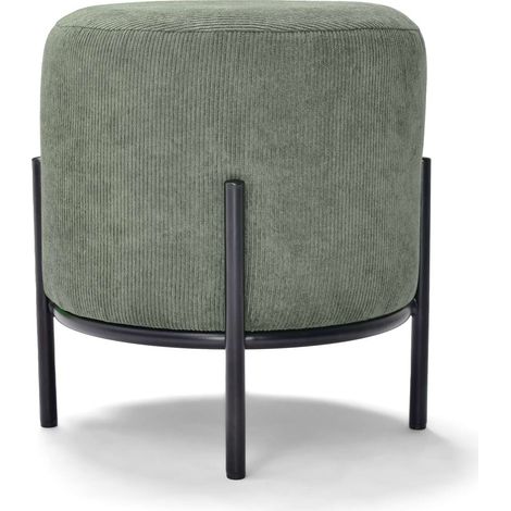 BONN VELVET - Pouf piccolo tondo in velluto a coste