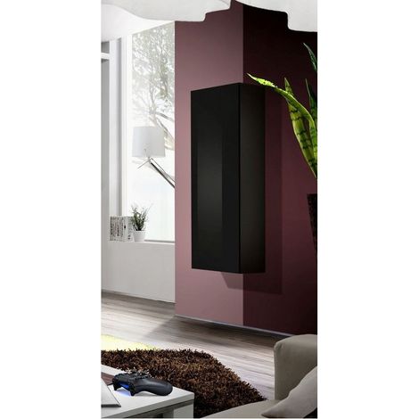 Rangement colonne - Fly - 40 cm x 126 cm x 29 cm - Noir - Livraison gratuite