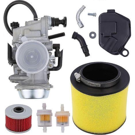 Carburateur Fourtrax 300 compatible avec Honda TRX300 TRX300FW 1988-2000 et Rancher 350 (tous modèles. 2000-2006). avec filtre à carburant et filtre à air (réf. P20250110275). (1/5)