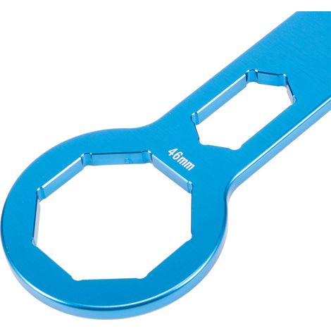 Motorrad-Vorderradstoßdämpfer-Reparatur-, Aus- und Einbauschlüssel 46 mm/50 mm, passend für CRF250R, CRF450R und CRF450X (blau). (1/4)