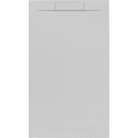 Fusion Receveur de douche 120x80cm en marbre coulé, Gris perle (SATFU12080GRP) (1/4)