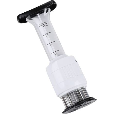 royaluxe - Viande Attendrisseur Aiguille, Sauce Seringue Aiguille en Acier Inoxydable, Assaisonnement La Charcuterie Seringue, Steak Barbecue Saveur Seringue, Cuisine Gadget Viande Décompacteur, 1Pcs (1/5)