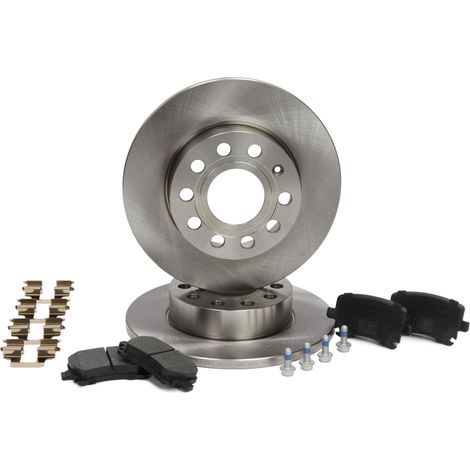 SET DISCHI E PASTIGLIE FRENO POSTERIORI AUDI, SEAT, SKODA, VW (1/5)