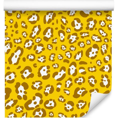 Gelbe Ledertapete in Gelb, Gold und Creme für Wohn- und Schlafzimmer, 50 x 1000 cm (1/5)