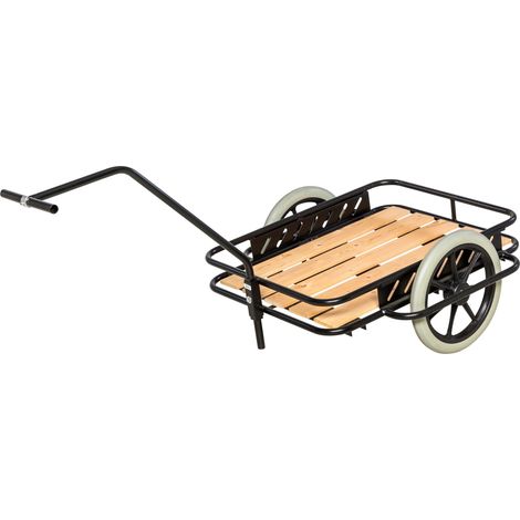 Kongamek Handwagen in schwarz 1600x910x900mm mit Luftbereifung und 150kg Tragkraft (1/5)