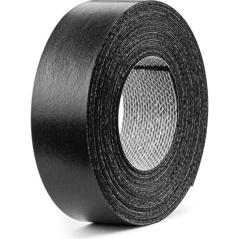 1x Bande de Chant Thermocollant 21mm x 5m Epaisseur 0,50mm Mélaminé Facile à Appliquer Bricolage Étagère Meuble Panneau Bois Durable, noir (1/4)