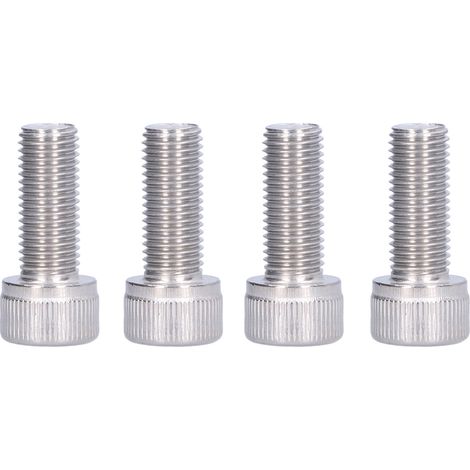 4 Vis à tête hexagonale creuse Acier Inoxydable A2 M10x25 1.25mm Pas Fin - Lot de 4 Pièces (1/5)
