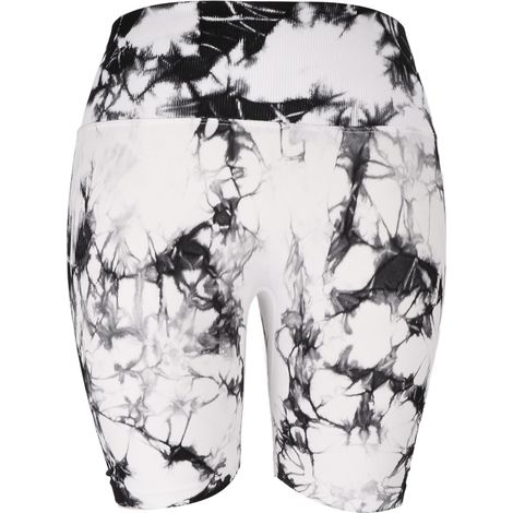 Short tie dye confortable taille haute femme - Shorty yoga ajusté sculptant fessier liftant sport (1/5)