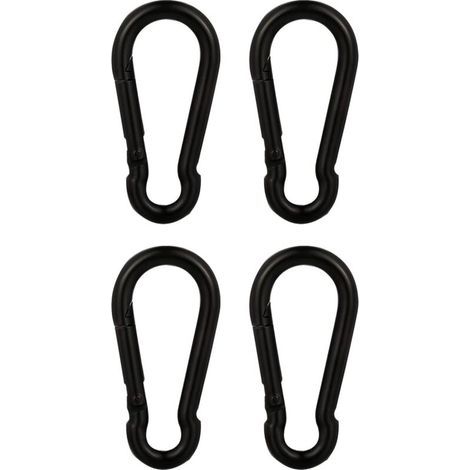 Hochleistungsfähige Karabiner aus Edelstahl, 4er-Set Clips für Sport, Schaukeln und Haustiere