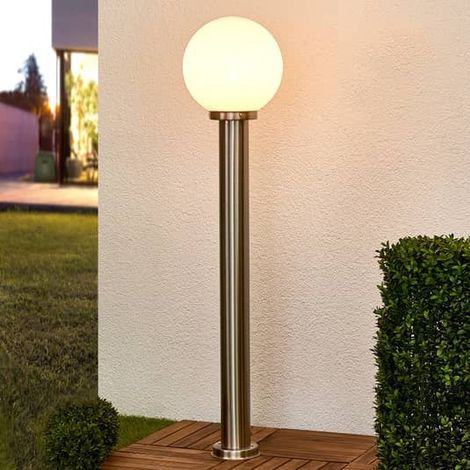 [NEUWERTIG] B-Ware Lindby Aiven Wegeleuchte Wegleuchte Weglampe Lampe Leuchte Garten Kugelschirm (1/2)