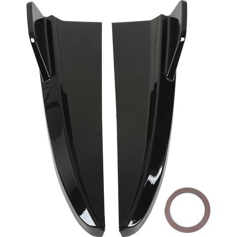 1 Paar Heckstoßstangenlippe Diffusor Heckseitensplitter Ersatz für C-Klasse W205 C43 AMG Line 2015-2021 Glänzend Schwarz (1/5)
