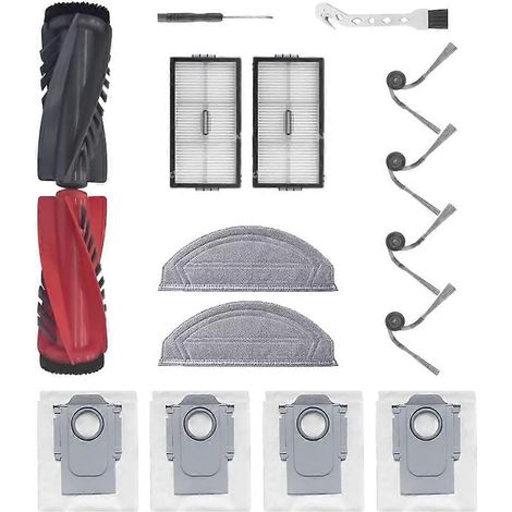 16-teiliges Set für Roborock Saros 20 Sonic / S10 MaxV Ultra / G30S PRO Staubsauger: Bürsten, Filter, Staubbeutel und Reinigungszubehör. (1/5)