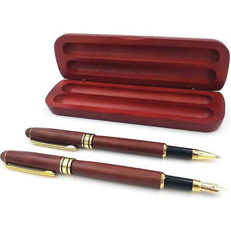 Ensemble stylo-plume Joint Roseood avec fournitures scolaires et de bureau.