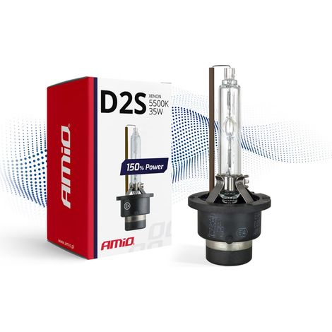 Bombilla de xenón con filamento D2S 5500K AMiO, 150% de potencia, amio-01973