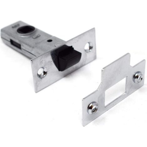 Loquet pour Serrure Tubulaire 64 mm, loquet à mortaise, pour Portes intérieures avec poignées, YES-TL-PB-64 0W