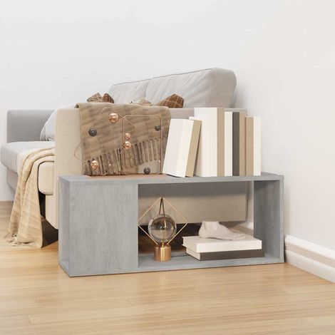 vidaXL Mueble para TV madera contrachapada gris hormigón 80x24x32 cm (1/5)