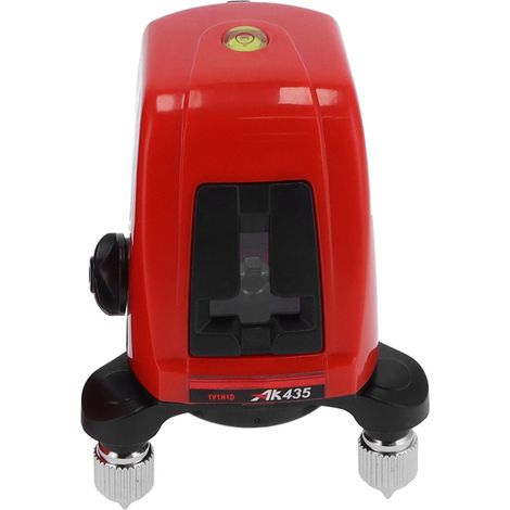 Niveau laser portable AK435 à 360° rouge, auto-nivelant 2 lignes, outil de chantier précis, mesure d'horizontalité et verticalité (1/5)