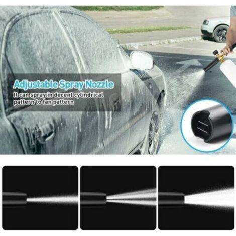 Lance à mousse haute pression – 1L avec buse réglable – Compatible Karcher K2/K3/K4/K5/K6/K7 – Pour nettoyage voiture et extérieur (1/4)