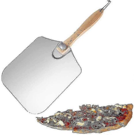 Spatule à pizza, pelle à pizza en aluminium et bois, pelle à pizza en métal aluminium SZRH AC (1/5)