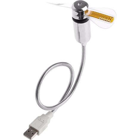 Ventilateur Flexible USB Léger en Métal pour Ordinateur Portable (1/5)