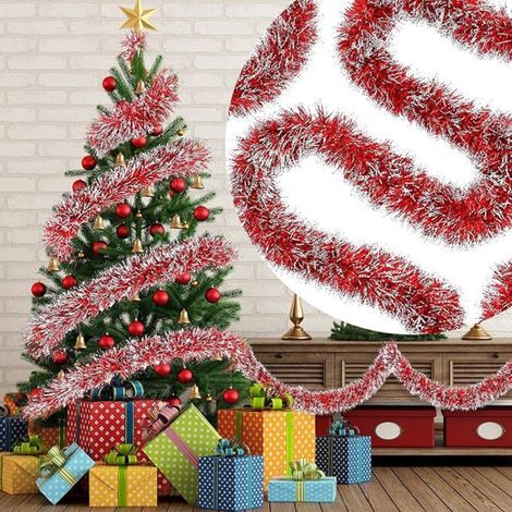 Guirlande En Pvc - 200 Cm - Pour Décoration De Noël Arbre Escalier Cheminée Porte Intérieur Extérieur Mariage (1/5)