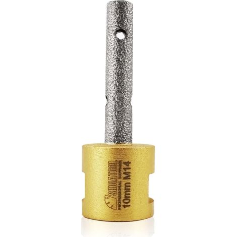 Fraise Diamantée 10mm Trépans de Fraisage Agrandir et Forme Trous Existants pour Granit Céramique Marbre Porcelaine (1/5)