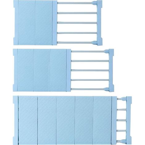 Meuble de rangement penderie réglable (bleu 30-40cm)-Fei Yu