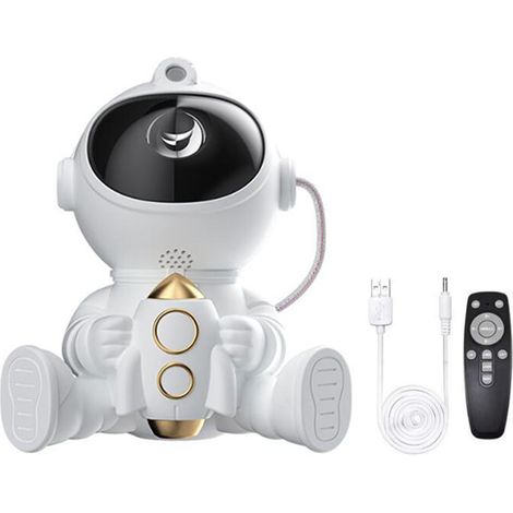 Veilleuse projecteur d'étoiles, lampe projecteur spatiale avec télécommande, décoration esthétique pour chambre d'enfant, anniversaire, style unique (1/5)