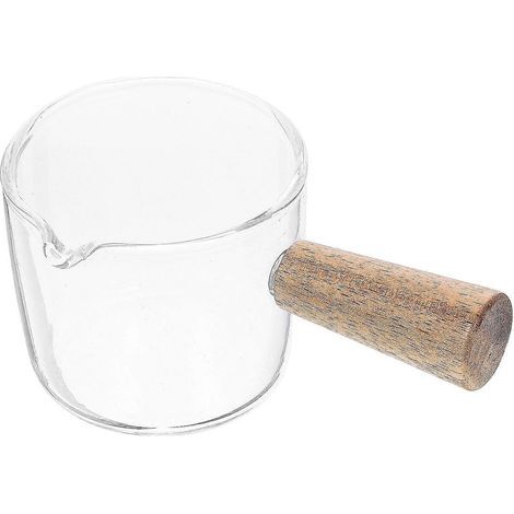 Saucenteller mit Griff, Dipschale, Glassaucenteller, Untertasse, Vorspeisenteller für Zuhause (Größe L) (1/4)