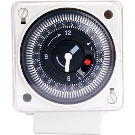 Mechanical Timer, 220-240V 16A, 24 Hours Daily Analog Universal Switch - Single Channel Time Switch, Divided Immersion Timer (1/5)