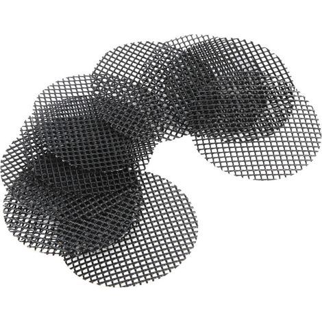 Lot de 10 coussinets en maille pour trou de pot de fleurs, 10 cm, carré rond en maille pour trou de drainage pour bonsaï, tapis de grille pour éviter la perte de terre, filet de drainage (1/5)
