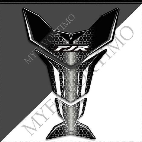 Pare-brise, valises latérales, déflecteur de vent, kit de protection genoux, sacoches, protection de réservoir, autocollants 3D décoratifs pour Yamaha FJR1300 (transparent) (1/5)