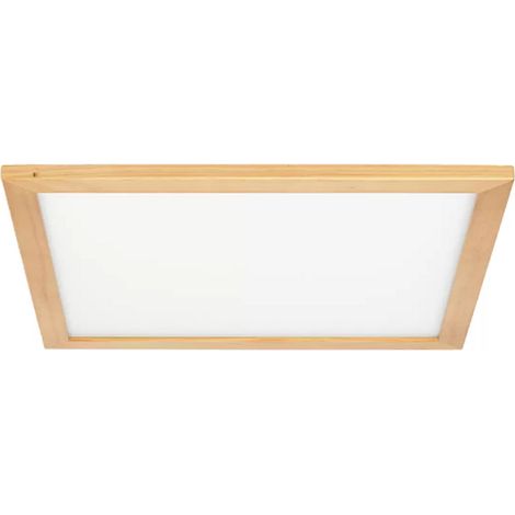 [GEBRAUCHT] B-Ware Lucande Joren Led Deckenleuchte Eckig Holz Deckenlampe Leuchte Wohnzimmerlampe