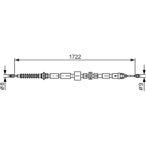 Tirette à câble, frein de stationnement Bosch 1 987 477 733 FORD 1117106 1220591 (1/3)