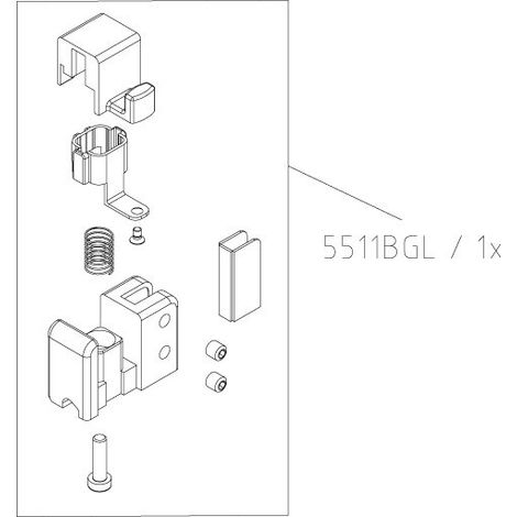 Kermi 2535874 EBNI013 Ensemble mécanisme de déverrouillage