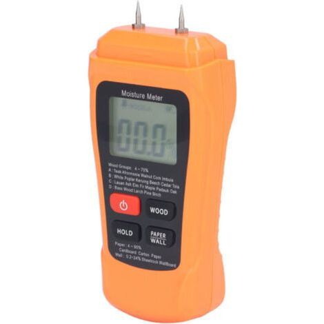 Testeur Humidité, Testeur Humidité Mur & Bois, Humidité, Mortier de Ciment, Détecteur de Teneur en eau avec Rétroéclairage LCD (1/5)