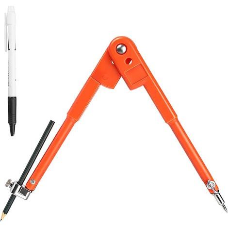 Compas de Charpentier Grand, 25 90 cm Compas Professionnel Réglable, compas Menuisier avec Porte-crayon, Compas College pour Menuiserie Dessin Géométrie, Accessoires d'architecture (1/5)