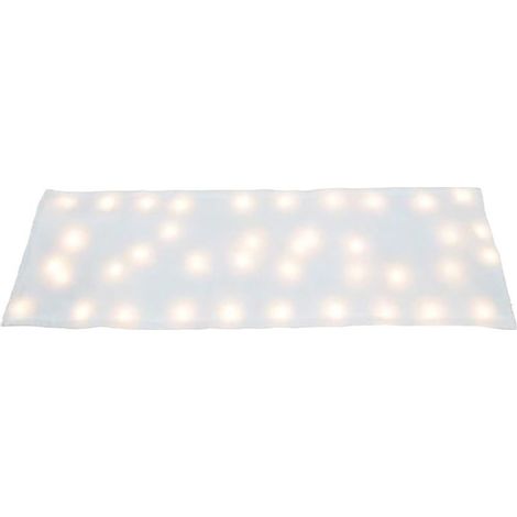 Guirlande Lumineuse De Table - Nappe De Table À Motif Flocon De Neige - 180 x 45 cm - Tissu Flanelle Douce - LED Blanc Chaud - Décoration De Noël (1/5)
