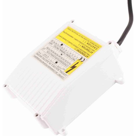 Coffret de commande pompe avec disjoncteur thermique intégré pour pompe immergée puits profond domestique 1.1KW 1.5HP 60uf 25A prise UE 220V (1/5)