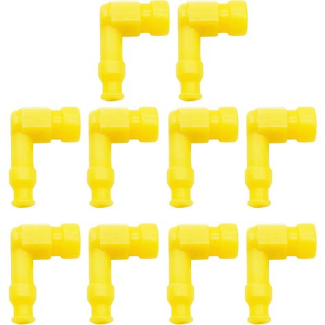 Candele di accensione resistenti alle intemperie, 10 pezzi, offrono una connessione - Giallo