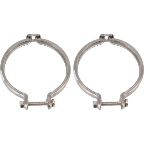 Collier de serrage en V en alliage métallique pour bride de tube de turbine d'échappement (2 pièces) (1/5)