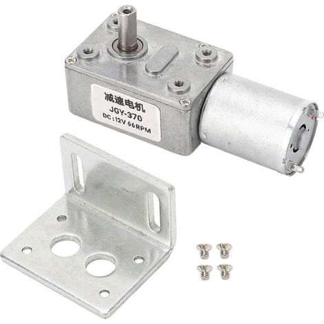 Gleichstrom-Getriebemotor, einwellig, CW/CCW, selbsthemmend, Schneckenmotor mit Sockel für Etikettendruckerofen