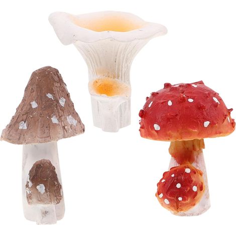 Stück Miniaturpilze aus Kunstharz Miniatur Pilzfiguren