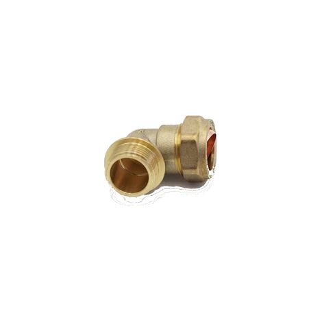 Brass Compression Elbow 22mm x 3/4" Male - Pack of 10 (1/3)