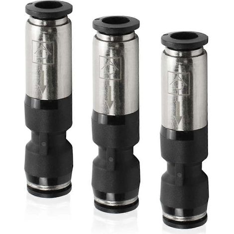 Clapet anti-retour pneumatique droit unidirectionnel en 3 pièces de 6 mm pour le raccordement des évents d'air comprimé (1/5)