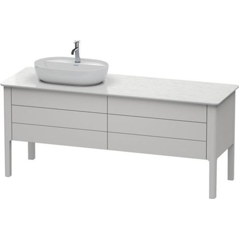 Meuble sous-lavabo Luv Duravit à poser, 1733 x 570 mm, 2 tiroirs, (1/2)